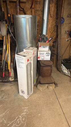 Wood Stove and new hookup parts