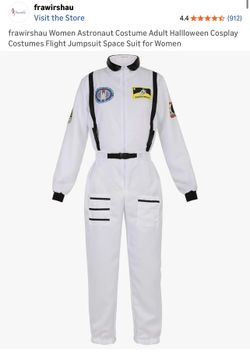 New Astronaut Costume for Women- Size Medium. White