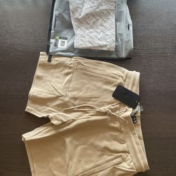 Alphalete ELMTS 6” Athletic Short Linen Light Brown Size Medium New With Tags