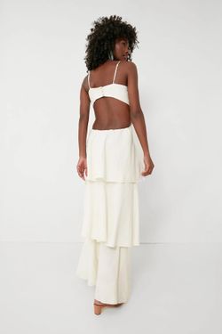 knee length dresses for ladies Off-White Flower Maxi Dress – FARM Rio