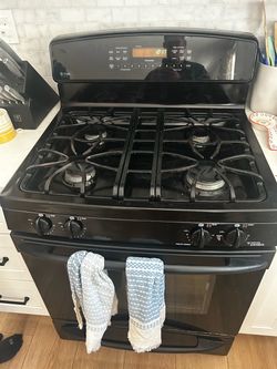 GE range oven.