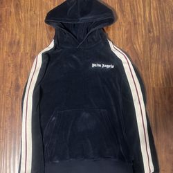 Palm Angels Navy Blue Hoodie