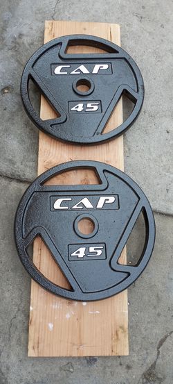 OLYMPIC WEIGHTS PLATES. 2X45.LBS.BRAND NEW IN BOX