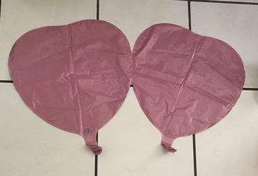 Pink heart foil balloons new $3 each