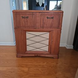 Antique record cabinet