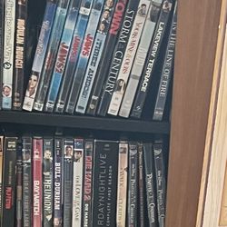 DVD Cabinet And Movies 