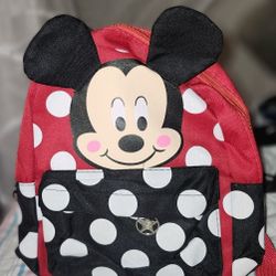 Disney Minnie Mouse Small Canvas Backpack 