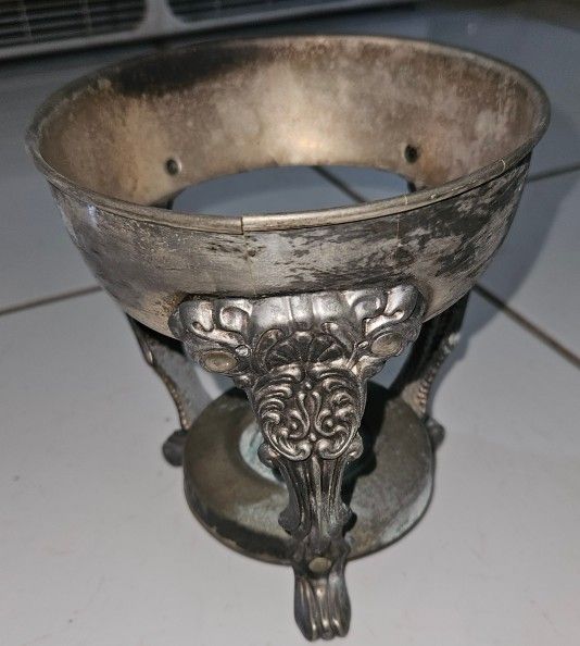 Vintage Leonard Silver Food Warmer Serving Stand 6" x 6"