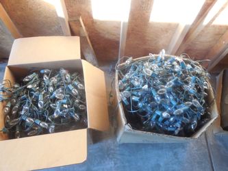 TWO BOXES OF OUTDOOR OR CHRISTMAS LIGHTS