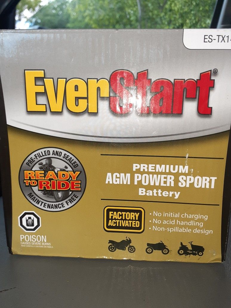 EverStart premium AGM power sport battery
