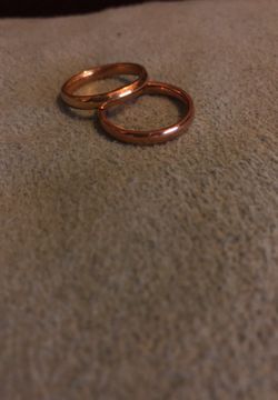 18k rose gold filled ring