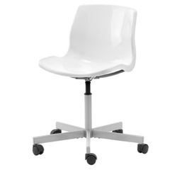White IKEA SNILLE Swivel Chair
