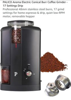 PALICO Aroma Electric Conical Burr Coffee Grinder