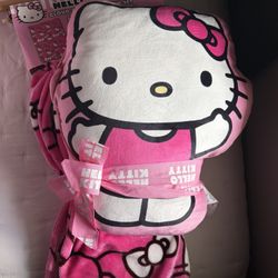 Hello Kitty Blanket & Pillow