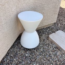 Kartell Prince Aha Stool plant stand hour glass