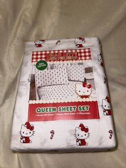Hello Kitty Christmas Bed Sheets