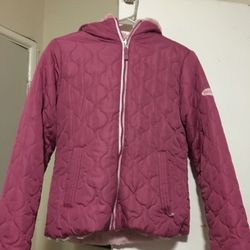 Warm Pink Snow Jacket With Fur Inside!