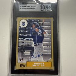 2022 Topps Series 2 Bobby Witt Jr RC 1987 35th anniversary Auto #87BA-BW