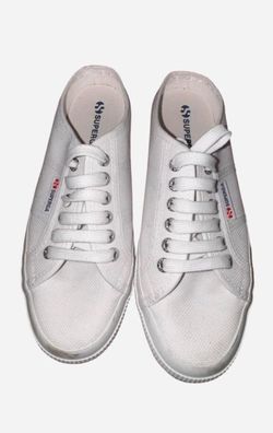 Superga 2402 Mule White Canvas Sneakers EU 39 / Size 8