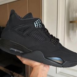 Size 10 Air Jordan 4 Black Cats  (2025)