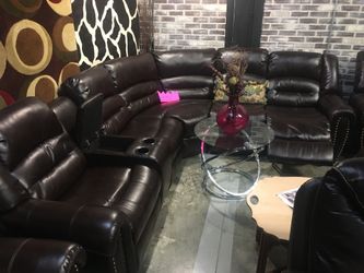 Brown Couch Sofa Sectional