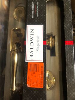 Baldwin front door handle lock and deadbolt