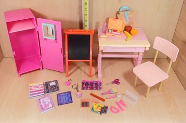 18" Doll School Desk & Accessories