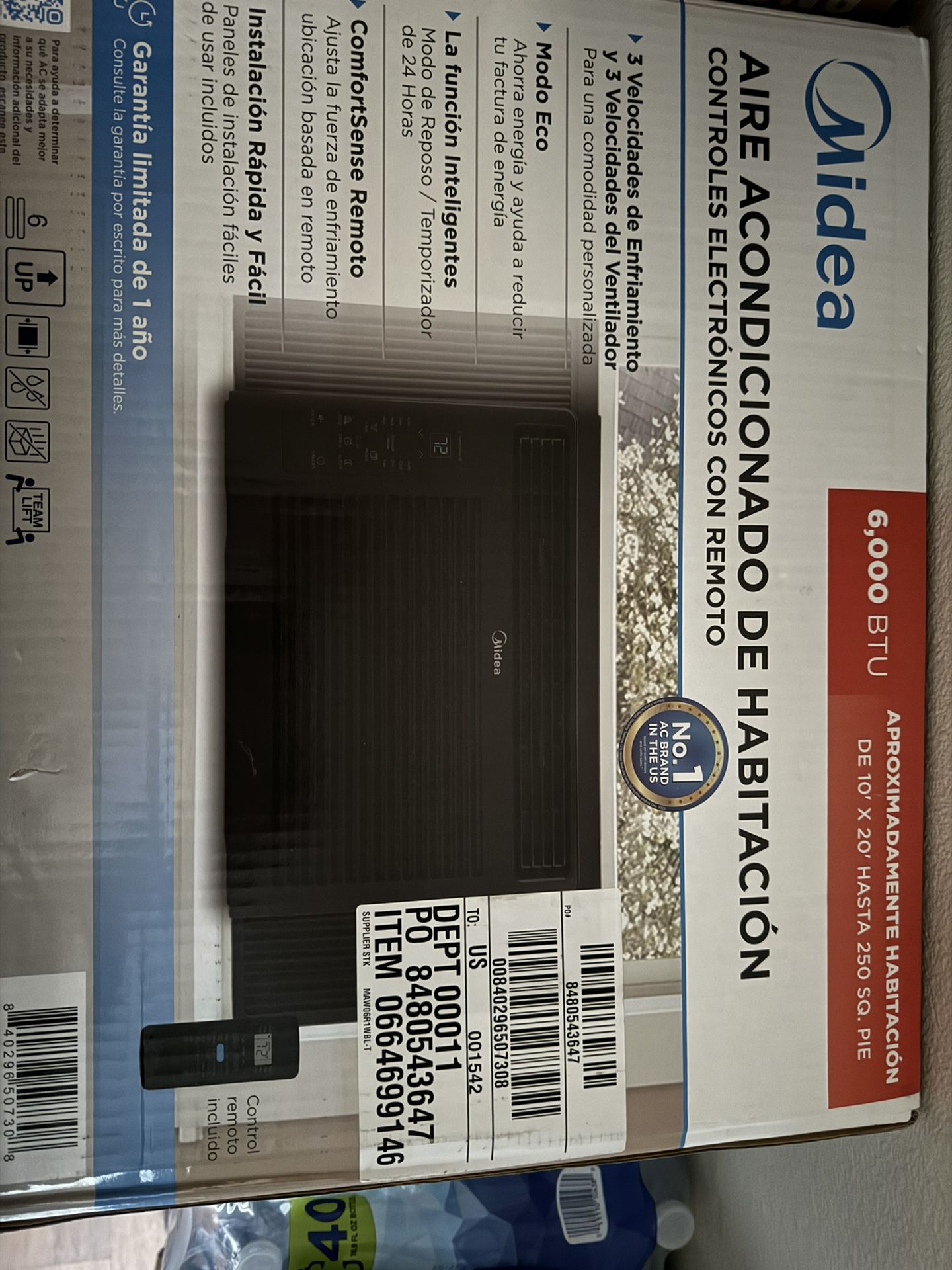 AC MIDEA BLACK 6000 BTU