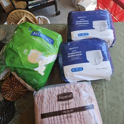 4 packs of protective underwear XLG and dont see size on depends guessing large or xlarge