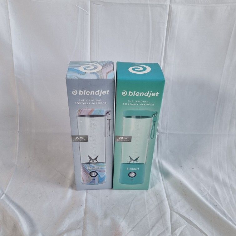 2 BlendJet 2 Portable Blenders – 20oz | Marble & Mint | Get 2 for the Price of 1!
