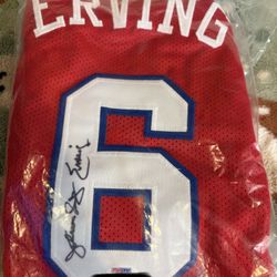 Julius Erving Jersey Auto PSA Authenticated $500 