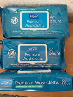 Inspire premium washcloths