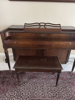 Vintage Acrosonic Upright Piano Walnut Mahogany