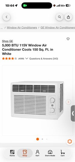 GE window AC