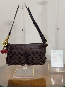 Vintage Chocolate brown Coach Shoulder Bag