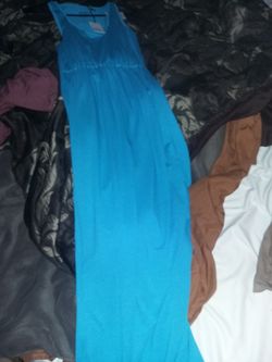 Medium blue new maxi dress $12
