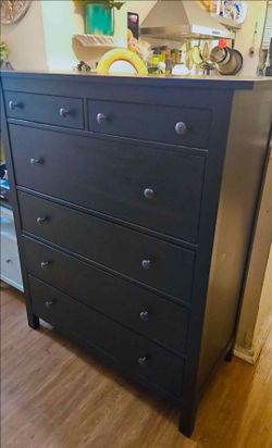 Black Ikea Hemnes Dresser