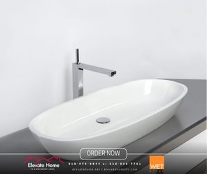 Bring organic elegance into your bathroom with the WETSTYLE VBE 836A vessel sink. ✨