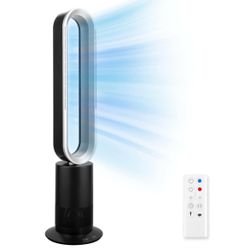 Simple Deluxe 45 Inch Bladeless Tower Fan with Remove, Cooling Fan for Indoor Use, Oscillating Fan