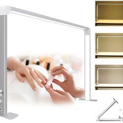 LED Half Moon Nail Desk Lamp for Professionals Foldable 4000-6500k 36w Adjustable Brightness, Color Temperature Led Light for Nails Desk Lamp