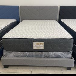 Brand New Full Bed Frame With Mattress And Box Spring For Only $319 🚨Ready For Delivery 🚛