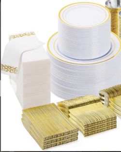 Gold Dinnerware Set 350-500 pieces