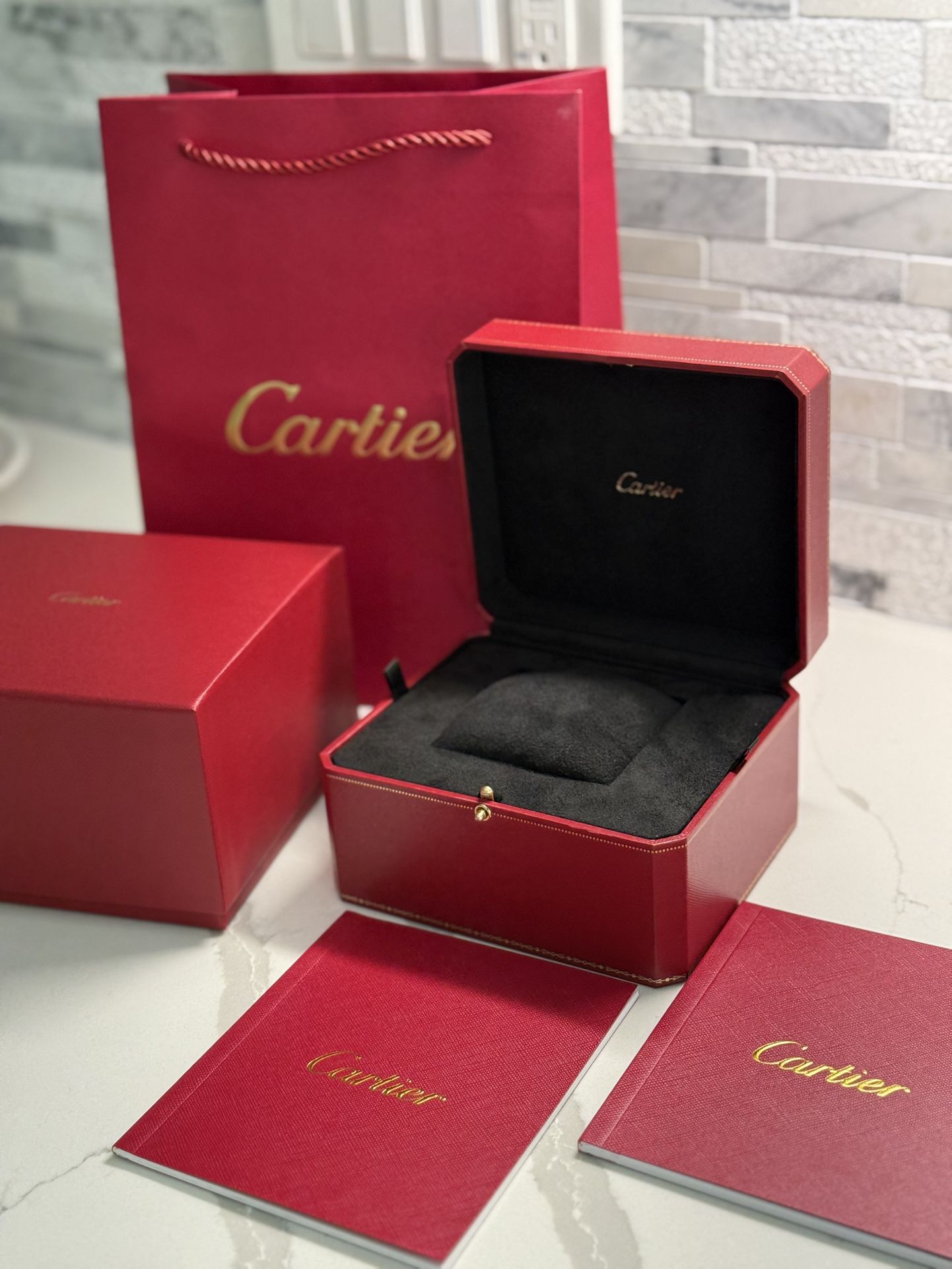 Cartier Watch Box New With Accessories