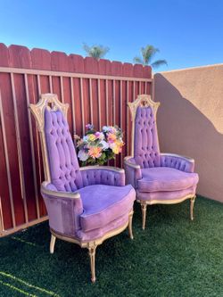 Throne style chairs