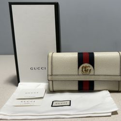 GUCCI Sherry Line Ophidia GG Marmont Wallet