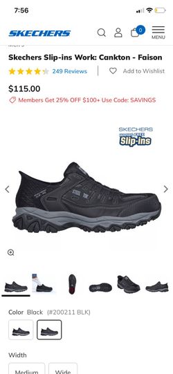 Steel Toe Skechers Slip-ins Work Shoes