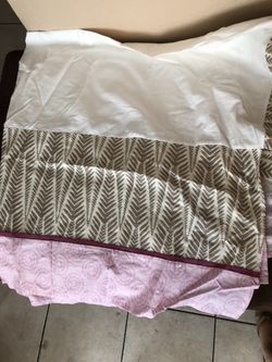 Crib bedding pink safari