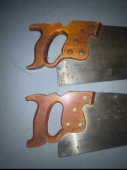 Antique Wood Hand Saws Circa 1926