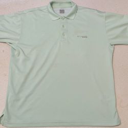 COLUMBIA PFG Vented Polo Golf Shirt Mens XL Logo Green Fishing Omni-Shade