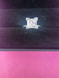 1.53 princess cut solitaire diamond ring